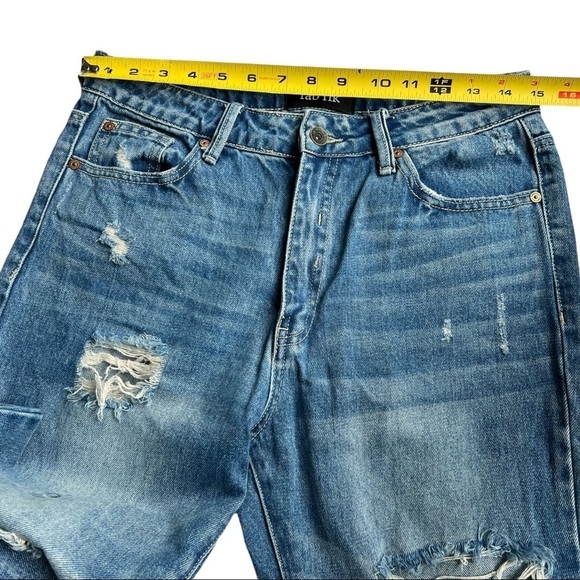 fab'rik High Rise Distressed Blue Jeans - Picture 10 of 13